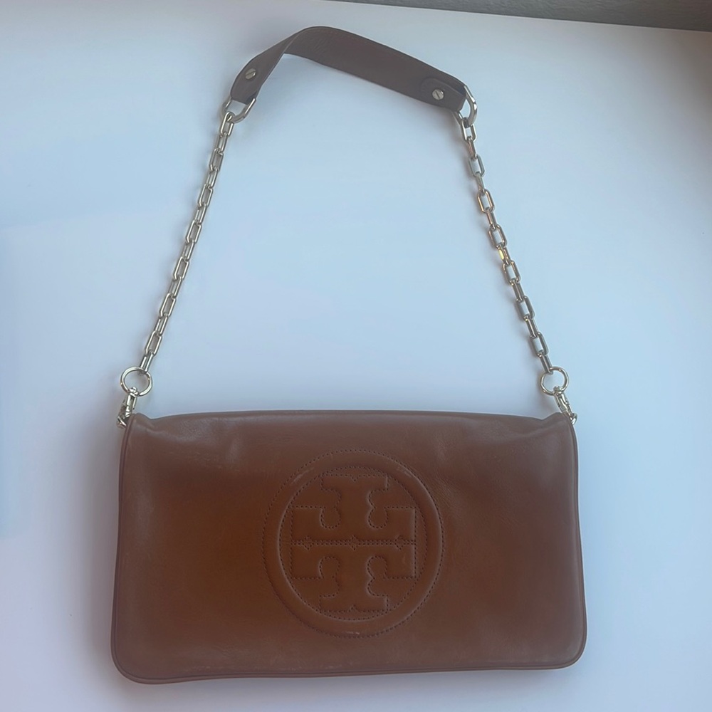 LIKE NEW Tory Burch Bombe Reva Clutch